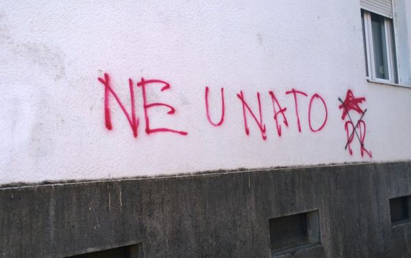 Anti-NATO graffiti in Montenegro - Sputnik International