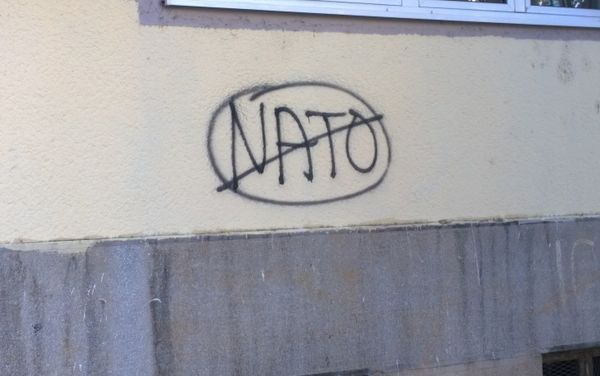 Anti-NATO graffiti in Montenegro - Sputnik International