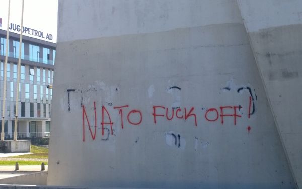 Anti-NATO graffiti in Montenegro - Sputnik International