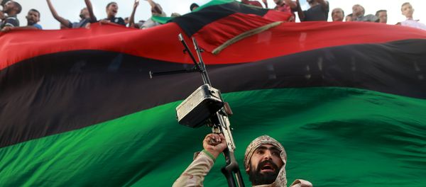 One of the members of the military protecting a demonstration against candidates for a national unity government proposed by U.N. envoy for Libya Bernardino Leon, is pictured in Benghazi, Libya October 23, 2015. - Sputnik International