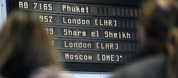 Departure board listing a flight to Egyptian city Sharm el-Sheikh - Sputnik International