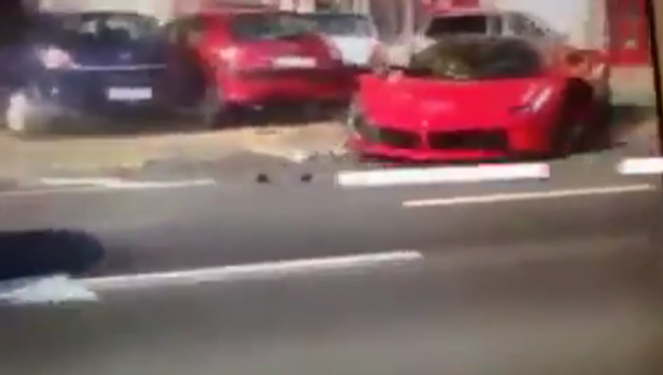 Rich moron just left Ferrari dealer, wrecks million $ LAFERRARI - Sputnik International