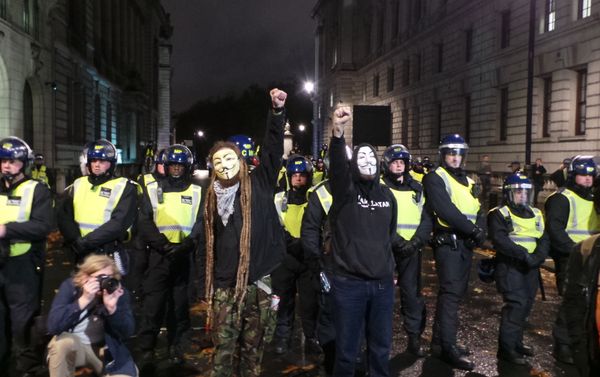 Million Mask March organized by Anonymous in central London on November 5, 2015. Million Mask March organized by Anonymous in central London on November 5, 2015. - Sputnik International