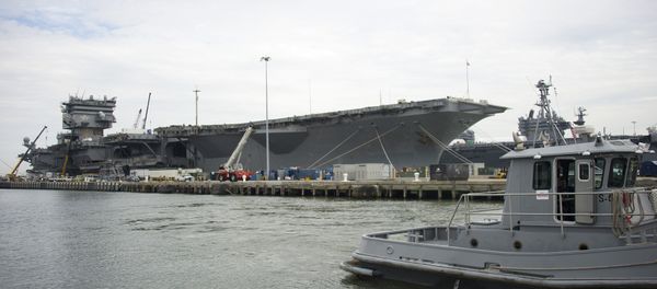 The Navy aircraft carrier USS Enterprise rests at the pier as it is gutted before being official decommissioned at Naval Station Norfolk in Norfolk, Virginia, May 8, 2013, during the Department of Defense's tour deemed Navy 101 The Navy aircraft carrier USS Enterprise rests at the pier as it is gutted before being official decommissioned at Naval Station Norfolk in Norfolk, Virginia, May 8, 2013, during the Department of Defense's tour deemed Navy 101 - Sputnik International