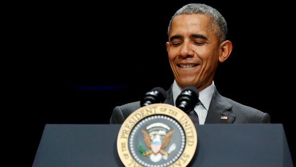 U.S. President Barack Obama smiles as he delivers remarks at the annual White House Tribal Nations Conference in Washington November 5, 2015 U.S. President Barack Obama smiles as he delivers remarks at the annual White House Tribal Nations Conference in Washington November 5, 2015 - Sputnik International