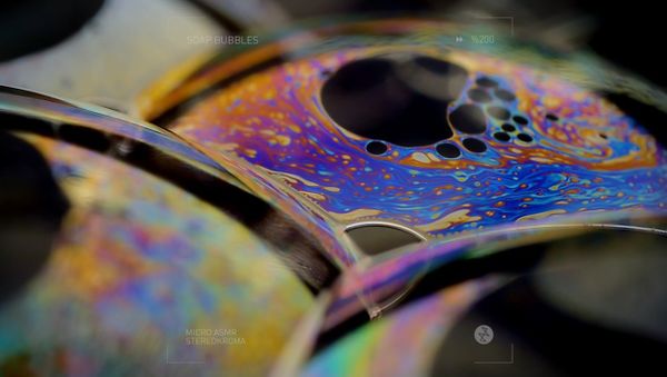 Micro ASMR: Soap Bubbles | Macro Video of Iridescent Soap Bubbles - Sputnik International