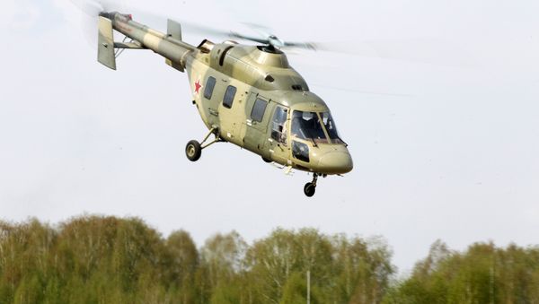 The helicopter Ansat is demonstrated at the testing facility of the OAO Kazan Helicopter Plant, part of the Helicopters of Russia, a Russian helicopter building holding - Sputnik International