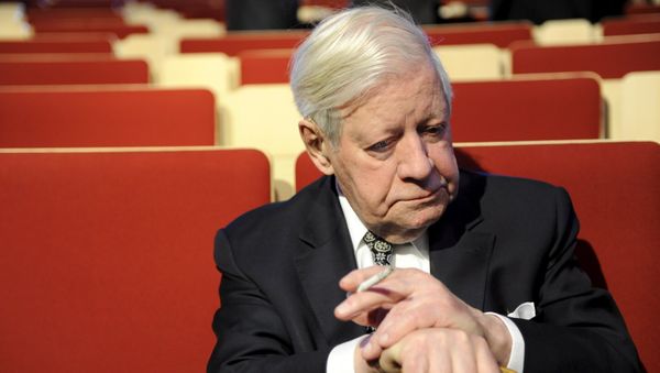 Former German chancellor Helmut Schmidt - Sputnik International