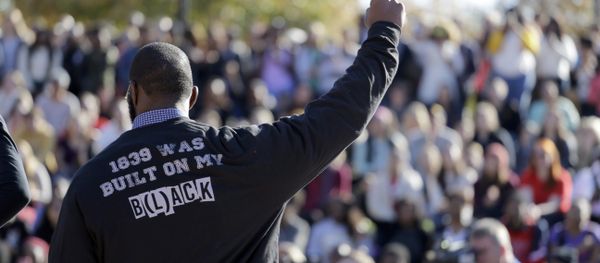 A member of the black student protest group Concerned Student 1950 gestures while addressing a crowd following the announcement that University of Missouri System President Tim Wolfe would resign Monday, Nov. 9, 2015, at the university in Columbia, Mo. Wolfe resigned Monday with the football team and others on campus in open revolt over his handling of racial tensions at the school. A member of the black student protest group Concerned Student 1950 gestures while addressing a crowd following the announcement that University of Missouri System President Tim Wolfe would resign Monday, Nov. 9, 2015, at the university in Columbia, Mo. Wolfe resigned Monday with the football team and others on campus in open revolt over his handling of racial tensions at the school. - Sputnik International