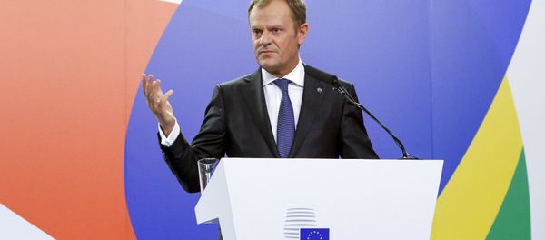 European Council President Donald Tusk speaks at a news conference after the Valletta Summit on Migration, followed by an informal meeting of European Union heads of state and government in Valletta, Malta, November 12, 2015. - Sputnik International