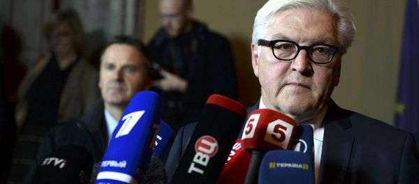 German Foreign Minister Frank-Walter Steinmeier speaks to media after the Normandy format meeting in German foreign ministry's guest house Villa Borsig in Berlin, November 6, 2015 - Sputnik International