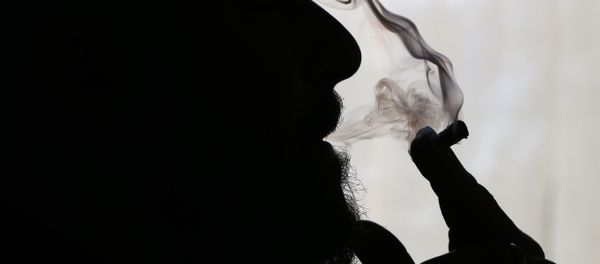 Former US Marine Sgt. Ryan Begin smokes medical marijuana at his home in Belfast, Maine. Begin had his right elbow blown off by a roadside bomb in 2004 and suffers from post-traumatic stress disorder. Former US Marine Sgt. Ryan Begin smokes medical marijuana at his home in Belfast, Maine. Begin had his right elbow blown off by a roadside bomb in 2004 and suffers from post-traumatic stress disorder. - Sputnik International