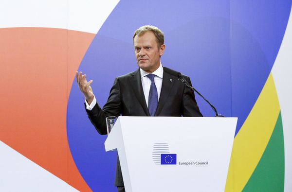 European Council President Donald Tusk speaks at a news conference after the Valletta Summit on Migration, followed by an informal meeting of European Union heads of state and government in Valletta, Malta, November 12, 2015 - Sputnik International