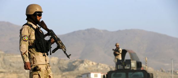 File photo of an Afghan policemen stand guard at a checkpoint in the Deh Sabz district of Kabul, Afghanistan October 14, 2015 File photo of an Afghan policemen stand guard at a checkpoint in the Deh Sabz district of Kabul, Afghanistan October 14, 2015 - Sputnik International