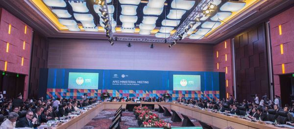 Delegates attend Asia-Pacific Economic Cooperation (APEC) Ministerial Meeting (AMM) in Manila on November 16, 2015 Delegates attend Asia-Pacific Economic Cooperation (APEC) Ministerial Meeting (AMM) in Manila on November 16, 2015 - Sputnik International