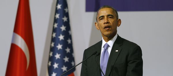 U.S. President Barack Obama addresses a news conference following a working session at the Group of 20 (G20) leaders summit in the Mediterranean resort city of Antalya, Turkey, November 16, 2015 - Sputnik International