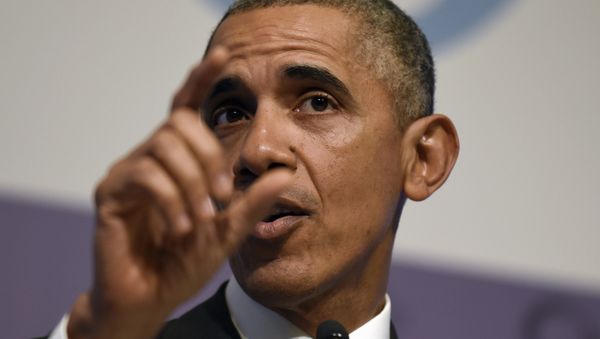 President Barack Obama speaks during a news conference following the G-20 Summit in Antalya, Turkey, Monday, Nov. 16, 2015. President Barack Obama speaks during a news conference following the G-20 Summit in Antalya, Turkey, Monday, Nov. 16, 2015. - Sputnik International
