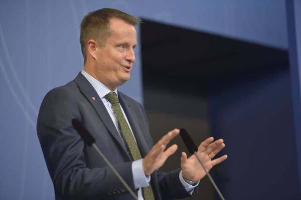 Sweden's Interior Minister Anders Ygeman, announcing Wednesday Nov. 11, 2015 in Stockholm, that the government will impose temporary border controls as the Nordic country struggles to receive tens of thousands of refugees - Sputnik International