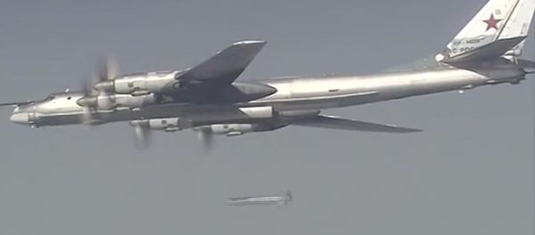A Russian Tupolev 160 long-range bomber launches a massive air strike on the Islamic State infrastructure in Syria A Russian Tupolev 160 long-range bomber launches a massive air strike on the Islamic State infrastructure in Syria - Sputnik International