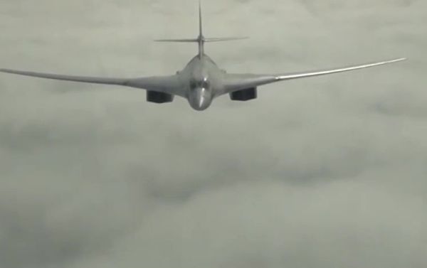 A Russian Tupolev 160 long-range bomber during a mission to launch an air strike on the Islamic State infrastructure in Syria A Russian Tupolev 160 long-range bomber during a mission to launch an air strike on the Islamic State infrastructure in Syria - Sputnik International