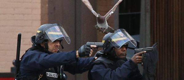 Police forces operate in Saint-Denis, a northern suburb of Paris, Wednesday, Nov. 18, 2015. Police forces operate in Saint-Denis, a northern suburb of Paris, Wednesday, Nov. 18, 2015. - Sputnik International