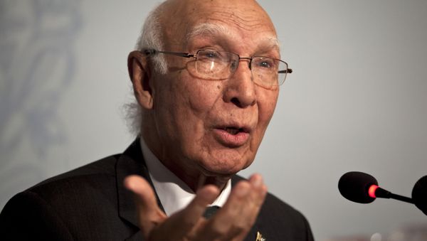 Pakistan’s National Security Adviser Sartaj Aziz. - Sputnik International
