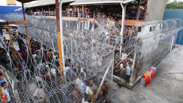 Shelters accommodate detainees at the Lenggeng immigration detention center, south of Kuala Lumpur, Malaysia. - Sputnik International