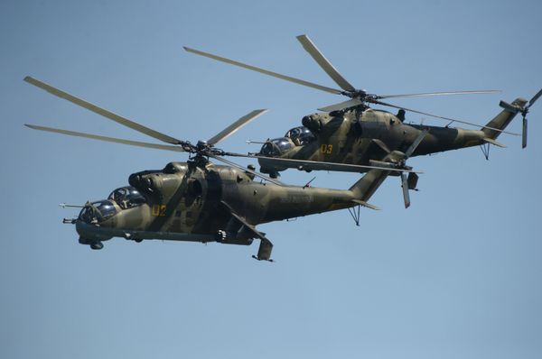 Russian Mi-24 helicopters - Sputnik International