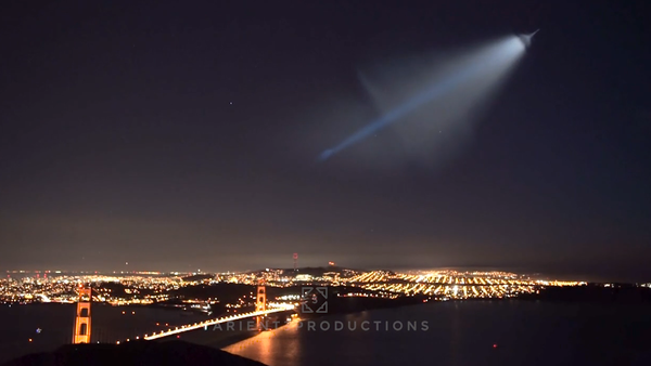 Missile launch over San Francisco - Sputnik International