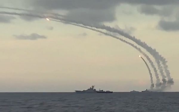 Syria struck 18th cruise missiles Caliber-NK to the terrorists From Caspian Sea Syria struck 18th cruise missiles Caliber-NK to the terrorists From Caspian Sea - Sputnik International