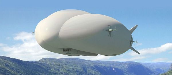 An artist's rendering of Lockheed Martin's new LMH1 hybrid airship - Sputnik International