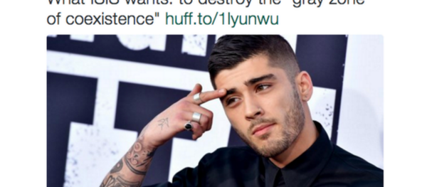 HuffPost Uses Ex-One Direction Member Zayn Malik as ISIL - Sputnik International