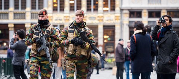 Belgian Army soldiers patrol in the picturesque Grand Place in the center of Brussels on Friday, Nov. 20, 2015. Belgian Army soldiers patrol in the picturesque Grand Place in the center of Brussels on Friday, Nov. 20, 2015. - Sputnik International