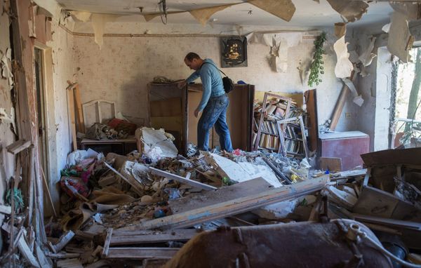 Aftermath of night shelling of Donetsk's Gorlovka by the Ukrainian military - Sputnik International