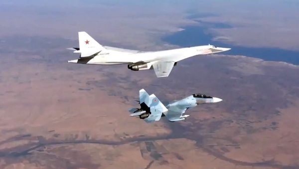 Russian Air Force's long-range aircraft hit ISIS targets in Syria Russian Air Force's long-range aircraft hit ISIS targets in Syria - Sputnik International