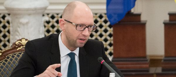 Ukrainian Prime Minister Arseny Yatsenyuk seen here during a meeting of the Defense and Security Council of Ukraine Ukrainian Prime Minister Arseny Yatsenyuk seen here during a meeting of the Defense and Security Council of Ukraine - Sputnik International