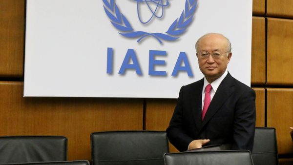 Director General of the International Atomic Energy Agency, IAEA, Yukiya Amano of Japan waits for the start of the IAEA board of governors meeting at the International Center in Vienna, Austria, Monday, Sept. 15, 2014 - Sputnik International
