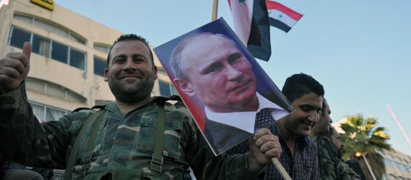 Syrian Arab Army troops take part in a rally in Tarus in support of the Russian Aerospace Force operation in Syria Syrian Arab Army troops take part in a rally in Tarus in support of the Russian Aerospace Force operation in Syria - Sputnik International