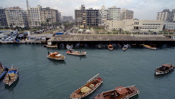 Port Said. View at Suez Canal - Sputnik International