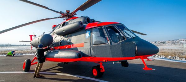 Flight tests of the Mil Mi-8AMTSH-VA Arctic helicopter at the Ulan-Ude Aviation Plant - Sputnik International