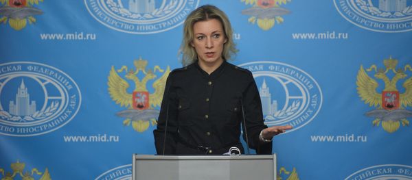 Russian Foreign Office spokesperson Maria Zakharova seen at a briefing on current political affairs. - Sputnik International