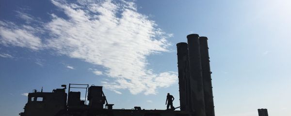 Anti-aircraft missile system S-400 during combat duty to ensure the safety of the Russian air group in Syria - Sputnik International