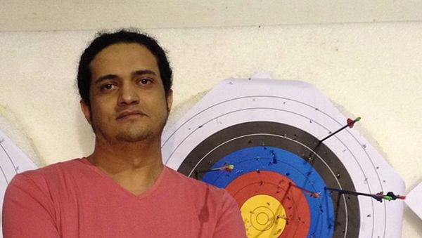 In this undated photo posted on the Instagram account of Ashraf Fayadh, Palestinian artist Ashraf Fayadh poses for a picture. When Fayadh was tried last year on blasphemy-related charges, the Saudi judges overseeing the case rejected the prosecution’s request for a death sentence for apostasy - Sputnik International