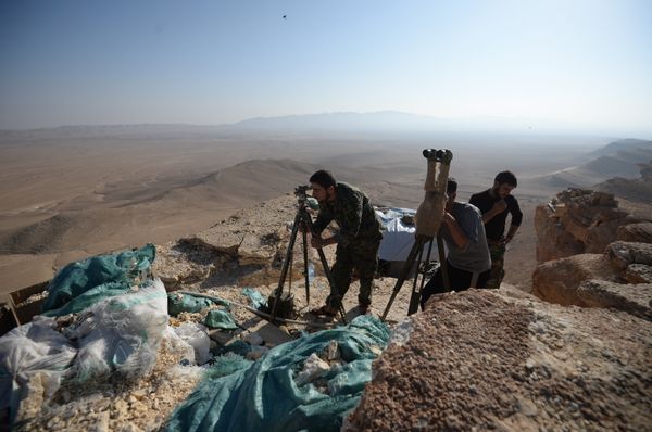 Syrian army's positions near Palmyra Syrian army's positions near Palmyra - Sputnik International