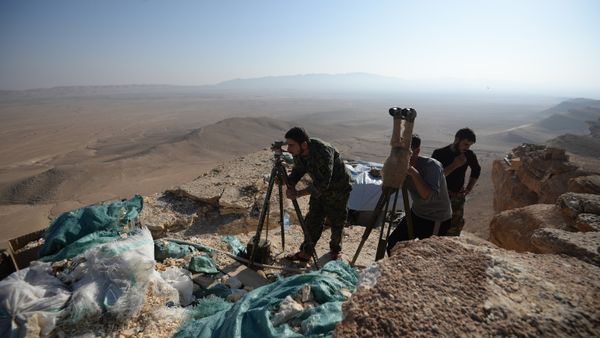 Syrian army's positions near Palmyra Syrian army's positions near Palmyra - Sputnik International
