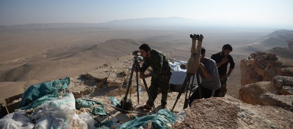 Syrian army's positions near Palmyra - Sputnik International