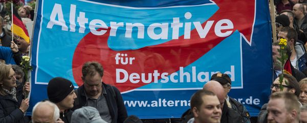 Supporters of the right-wing populist Alternative for Germany (AfD) party display an AfD banner during a demonstration by AfD supporters in Berlin (File) Supporters of the right-wing populist Alternative for Germany (AfD) party display an AfD banner during a demonstration by AfD supporters in Berlin (File) - Sputnik International