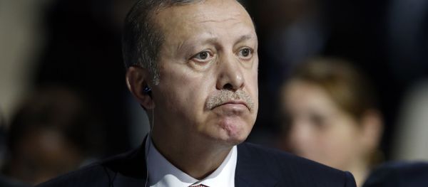 Turkey's President Recep Tayyip Erdogan listens to statements at the COP21, United Nations Climate Change Conference, in Le Bourget, outside Paris, Monday, Nov. 30, 2015 - Sputnik International