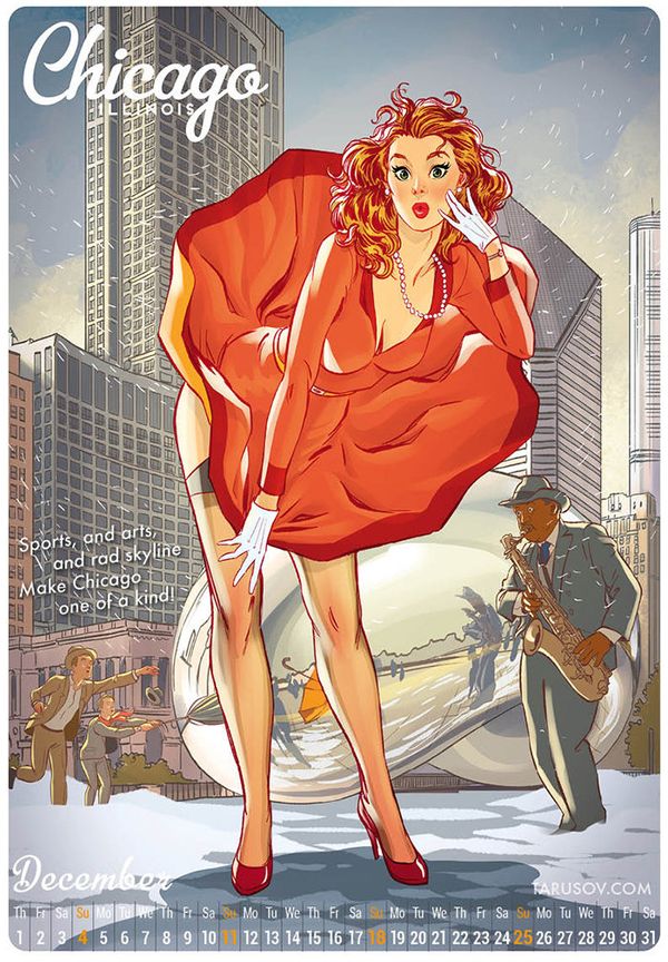 New 2016 Pin-Up Calendar: 'Best American Sights and Girls' New 2016 Pin-Up Calendar: 'Best American Sights and Girls' - Sputnik International