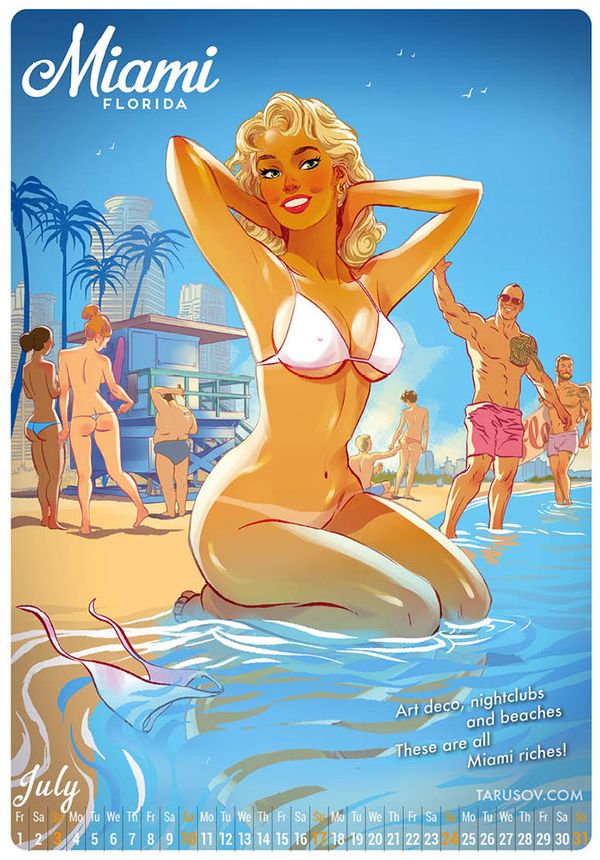 New 2016 Pin-Up Calendar: 'Best American Sights and Girls' New 2016 Pin-Up Calendar: 'Best American Sights and Girls' - Sputnik International